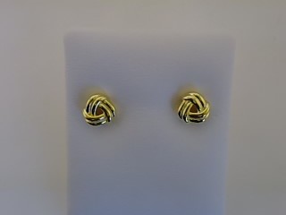 Max Fr&ouml;hlich Ohrschmuck Ref.-Nr.: 485/198139 925/- Silber, gelb 