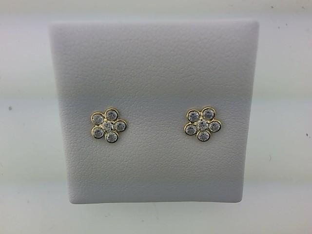 Max Fr&ouml;hlich Ohrschmuck Ref.-Nr.: 660/192594 925/- Silber, gelb  Zirkonia  Wei&szlig; 