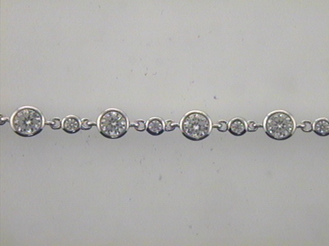 Max Fr&ouml;hlich Armband Ref.-Nr.: 216/189570/19 925/- Silber, Rhodiniert  25 Zirkonia  Wei&szlig;  L&auml;nge 19cm