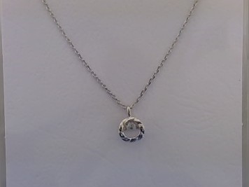 Max Fr&ouml;hlich Halsschmuck Ref.-Nr.: 481/195661/46 925/- Silber, Rhodiniert  1 Zirkonia  Wei&szlig;  L&auml;nge 42+4 cm