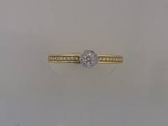 Max Fr&ouml;hlich Mio Fallegro Ringe Ref.-Nr.: 241/197182/56 585/- Gold, gelb  30 Diamant Wesselton  Weiss kleine Einschl&uuml;sse Brillantschliff 0,23ct.  Ringgr&ouml;&szlig;e 56