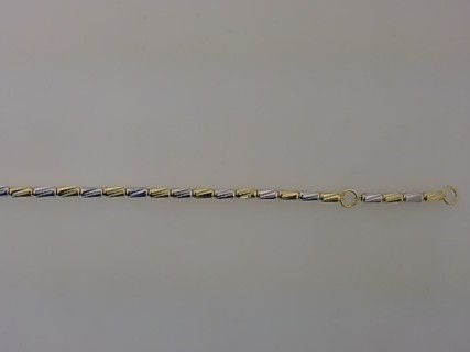 Max Fr&ouml;hlich Mio Fallegro Armband Ref.-Nr.: 660/197224/19 585/- Gold, bicolor  L&auml;nge 17+2 cm