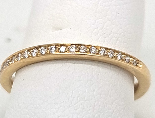 Linkenheil Ringe Ref.-Nr.: 55013-1550 585/- Gold, gelb  Diamant Wesselton  Weiss kleine Einschl&uuml;sse Brillantschliff 0,12ct.  Ringgr&ouml;&szlig;e 52