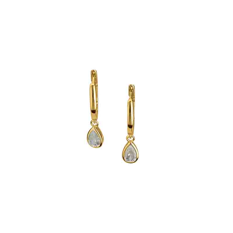 Engelkemper Ohrschmuck Ref.-Nr.: 5-215963-001 925/- Silber, gelb  2 Zirkonia  Wei&szlig; 