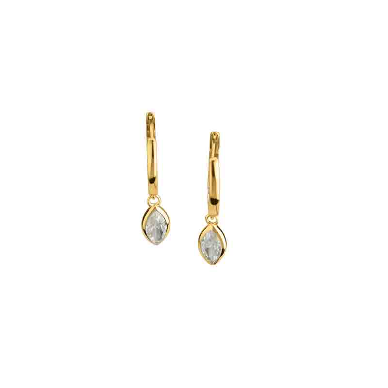 Engelkemper Ohrschmuck Ref.-Nr.: 5-215964-001 925/- Silber, gelb  2 Zirkonia  Wei&szlig; 