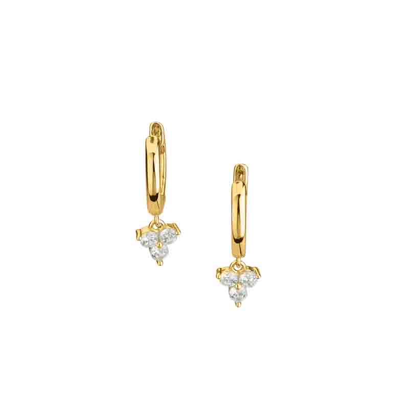 Engelkemper Ohrschmuck Ref.-Nr.: 5-215968-001 925/- Silber, gelb  Zirkonia  Wei&szlig; 