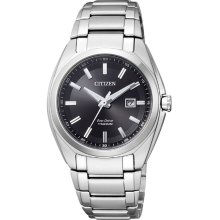 Citizen Solar Armbanduhren Damenuhren Ziffernblatt: Schwarz Index  Titan Gliederband Solar 100 Meter Ref.-Nr.: EW2210-53E Ind.-Nr: E011S116924