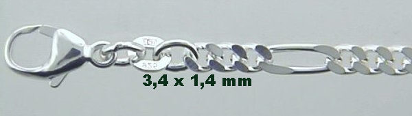 Max Fr&ouml;hlich Armband Ref.-Nr.: F17114/19 925/- Silber, wei&szlig; L&auml;nge 19cm