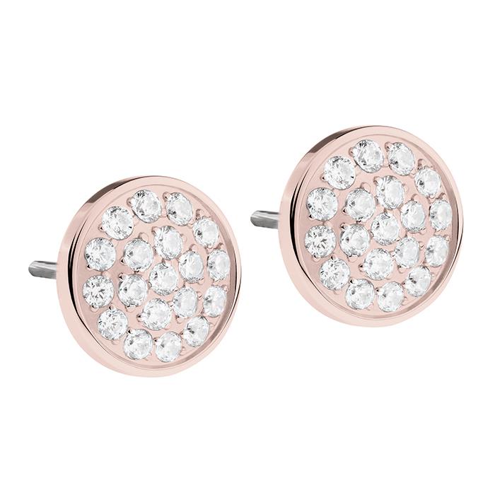 Ernstes Design Ohrringe Ref.-Nr.: E454.WH EST/- Edelstahl, Ros&eacute; Zirkonia  