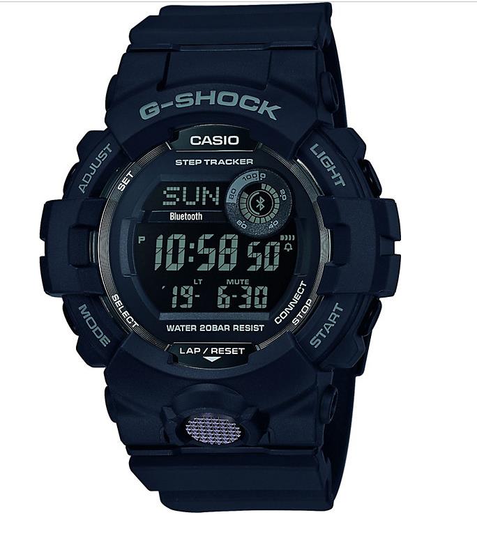 Casio G-Shock Herrenuhren Ziffernblatt: Schwarz  Resin Armband aus Kunstharz Quartz 200 Meter Ref.-Nr.: GBD-800-1BER Ind.-Nr: 3464