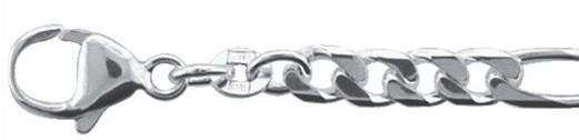 Max Fr&ouml;hlich Armschmuck Ref.-Nr.: F150803/21 925/- Silber, wei&szlig; L&auml;nge 21cm