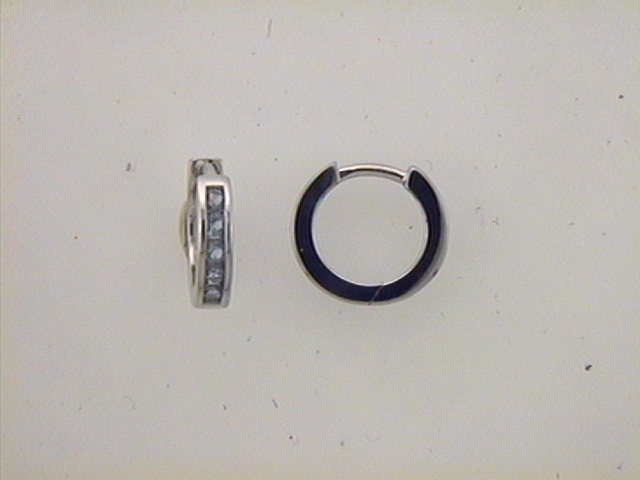 Max Fr&ouml;hlich Ohrschmuck Ref.-Nr.: OS 143850 925/rh/- Silber, Rhodiniert Zirkonia  blau 