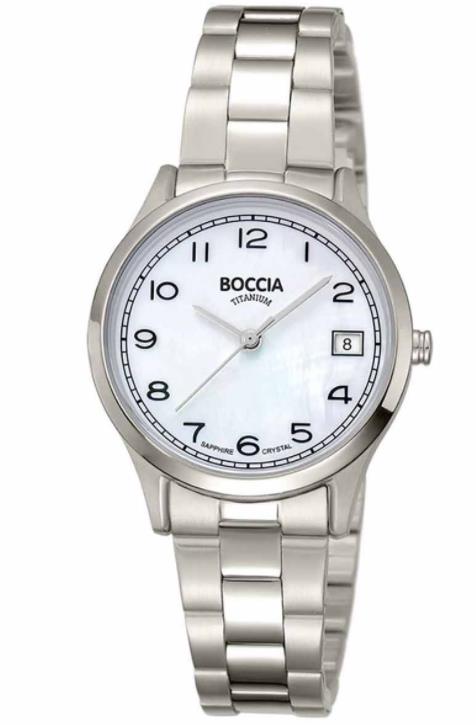 Boccia Damenuhren Ziffernblatt: Perlmutt Index  Gliederband Quartz 50 Meter Ref.-Nr.: 3324-01