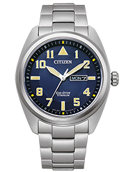 Citizen Herrenuhren Ziffernblatt: Blau Index  Gliederband Solar 100 Meter Ref.-Nr.: BM8560-88LE  Ind.-Nr: E101-S12577