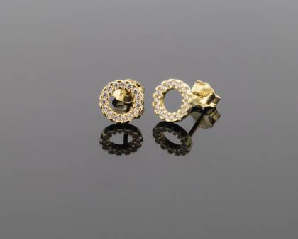 Wilhelm M&uuml;ller Ohrschmuck Ref.-Nr.: 705987019 333/- Gold, gold 30 Zirkonia  Wei&szlig; 