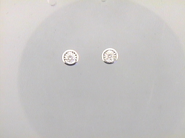 Max Fr&ouml;hlich Ohrschmuck Ref.-Nr.: BOS10.15WP 585/- Gold, wei&szlig; 2 Diamant Wesselton  Weiss deutliche Einschl&uuml;sse Brillantschliff 0,15ct. 