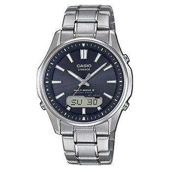 Casio Casio Funkuhren Herrenuhren Ziffernblatt: Schwarz Index  Titan Funksolar 50 Meter Ref.-Nr.: LCW-M100TSE-1AER