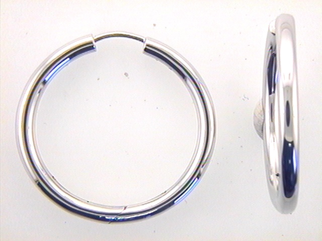 Die Creolen Silber glatt Schanier mit der Modellnummer 507/172649 aus 925er Sterlingsilber wiegen 4,53 g. Diese eleganten Ohrringe sind perfekt f&uuml;r den t&auml;glichen Gebrauch und besondere Anl&auml;sse. Kombinieren Sie sie mit einer schicken Hochsteckfrisur oder einem eleganten Abendoutfit, um ihren Glanz zu betonen. Ein zeitloses Accessoire in jeder Schmucksammlung.