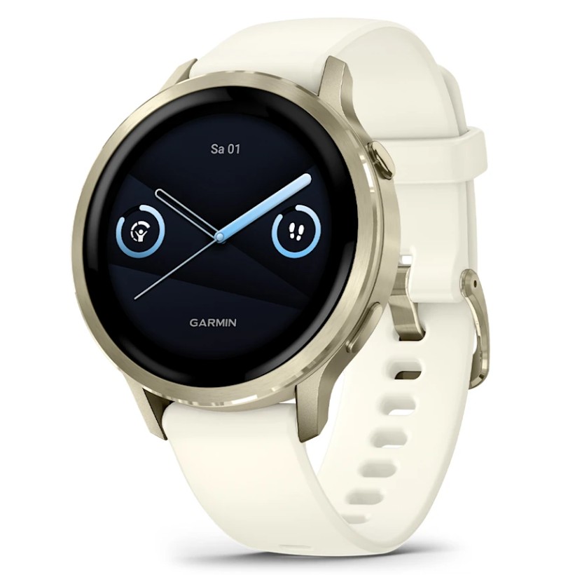 Der Garmin Venu 4 Beige/Lunargold (Modellnummer 010-03013-03) ist ein elegantes Smartwatch mit einem cremefarbenen Echtlederarmband und einem goldfarbenen Edelstahlgeh&auml;use. Mit digitaler Anzeige und Datumsfunktion bietet es Stil und Funktionalit&auml;t. Die Smartwatch tr&auml;gt sich am besten bequem am Handgelenk und passt perfekt zu jedem Outfit. Optimal f&uuml;r modebewusste Technikliebhaber.