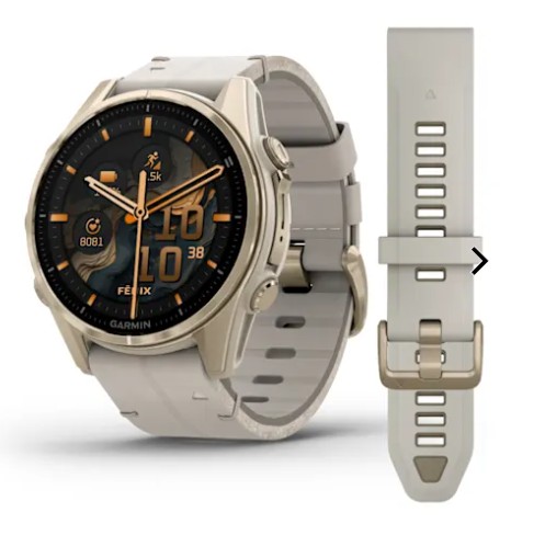 Garmin Fenix 8 Damenuhren Kautschuk Ref.-Nr.: 010-02903-40 