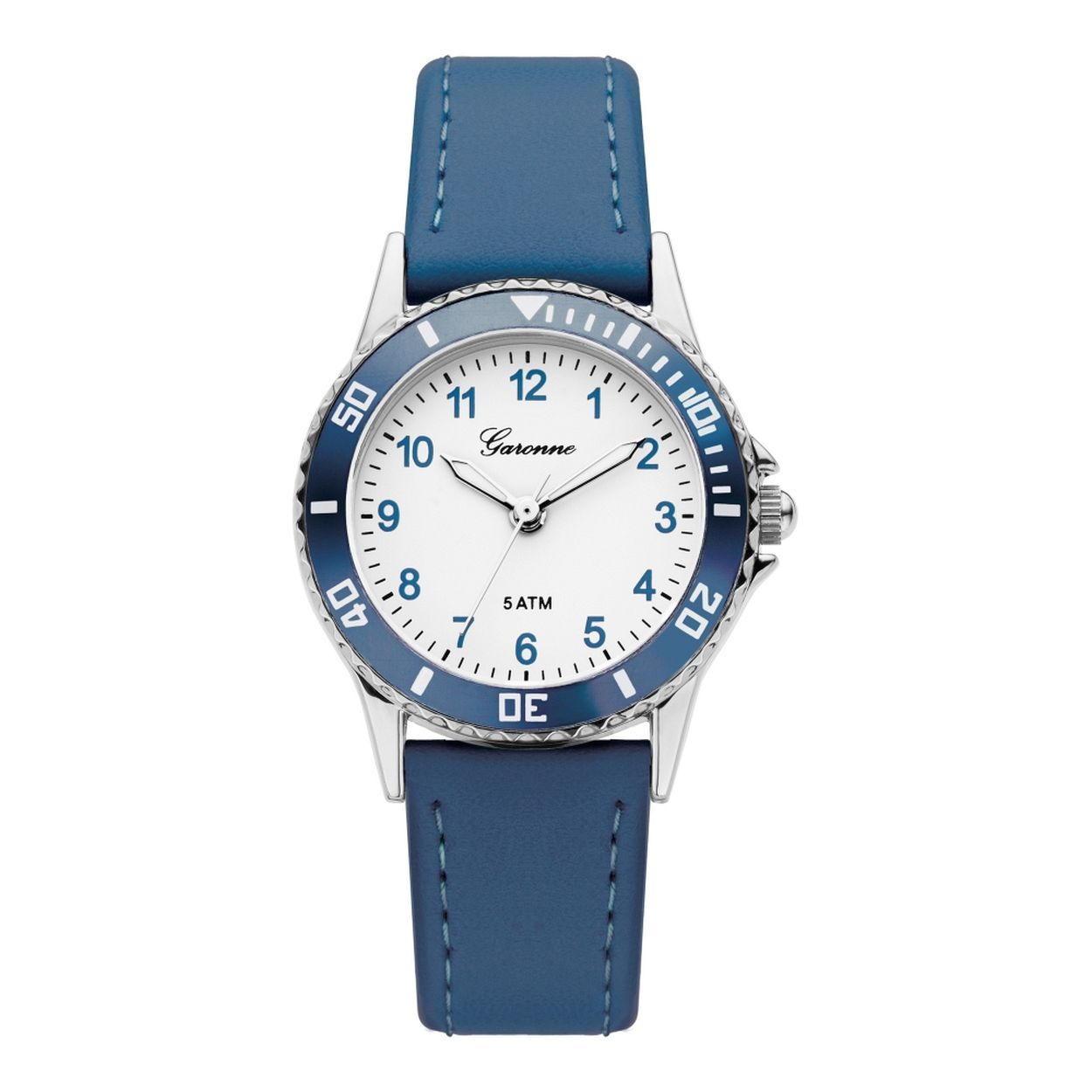 Garonne kinderhorloge, blauw/wit