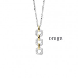 Ketting met hanger bi-color van het merk Orage 