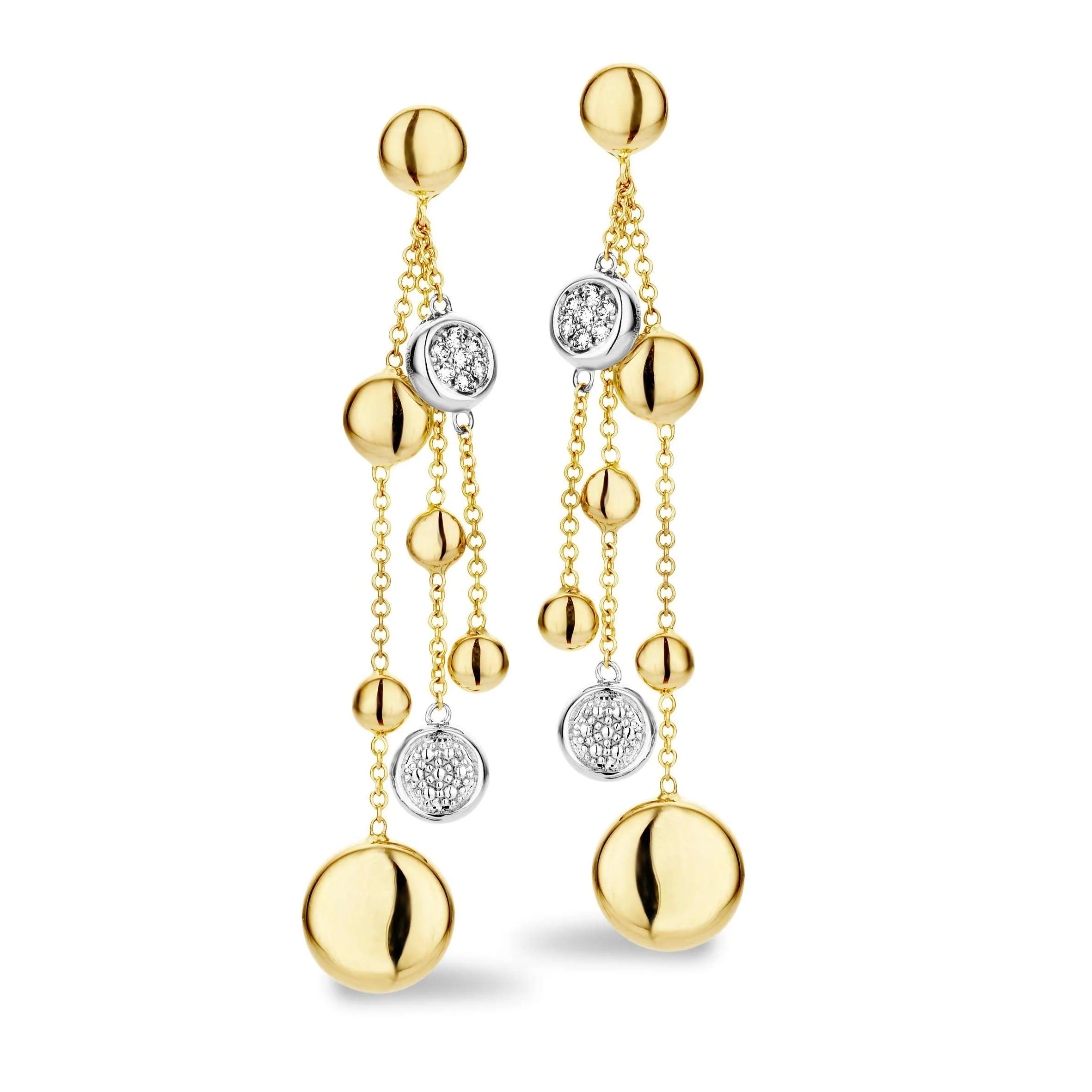 De Tirisi Jewelry Venice oorhangers model TE7055D(2T) zijn verfijnde studoorbellen van 18-karaats geelgoud. Deze sieraden stralen elegantie uit met hun klassieke gele kleur en tijdloze ontwerp. Ideaal voor dagelijkse elegantie of bijzondere gelegenheden. Draag ze met je favoriete gele gouden accessoires voor een stijlvolle, samenhangende look. Perfect voor elke sieradencollectie.