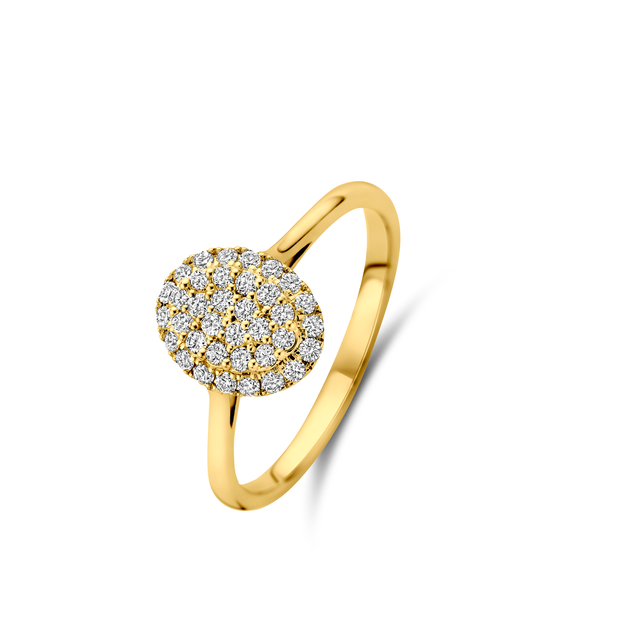 Naiomy ring goud 18k, gezet met 36 briljanten (0.320 ct)