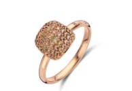 Victor Collection
vervaardigd in 18-karaats roségoud en afgewerkt met witte diamanten 0.45ct.