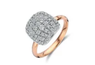 Victor Collection
vervaardigd in 18-karaats roségoud en afgewerkt met witte diamanten 0.92ct.
