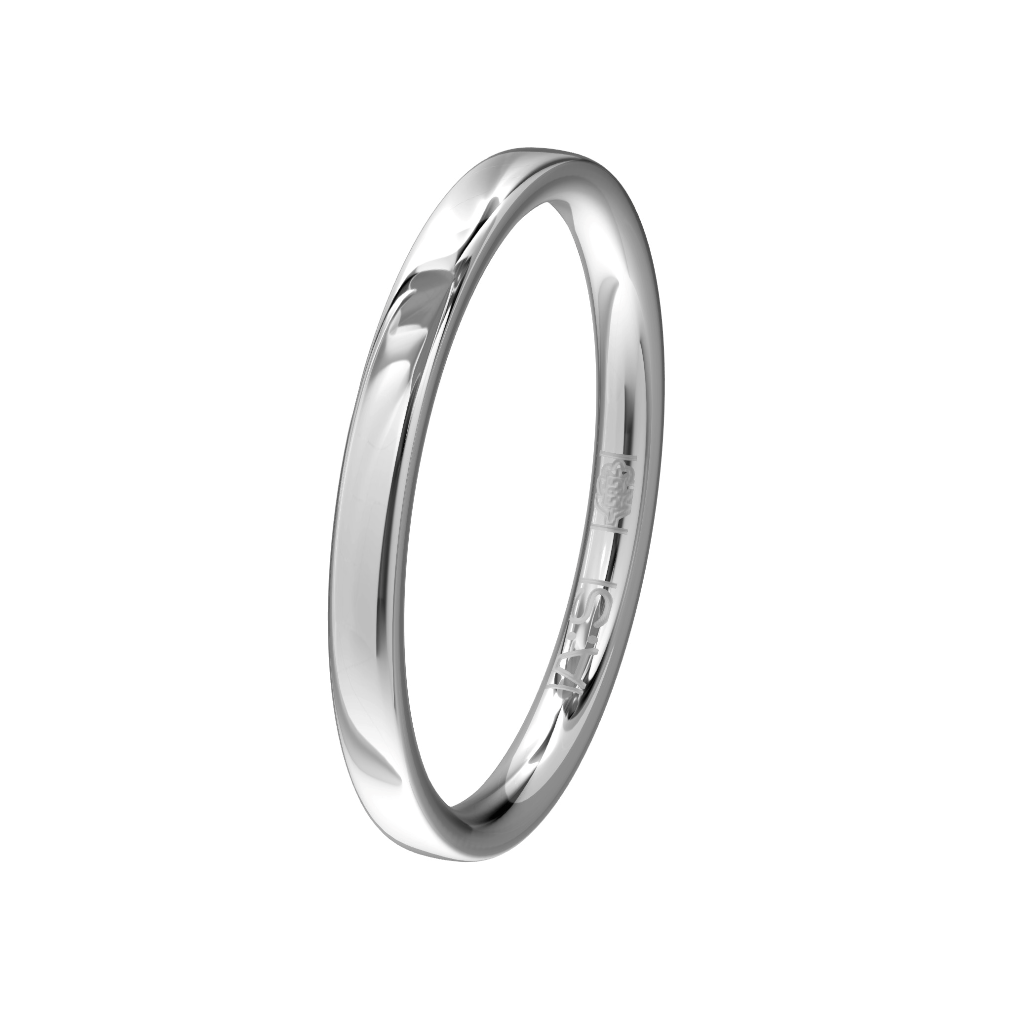 Met deze fraaie, iets bredere, witgoud palladium aanschuifring kan je je memoire- of solitairring uitbreiden tot een prachtig sieraad!