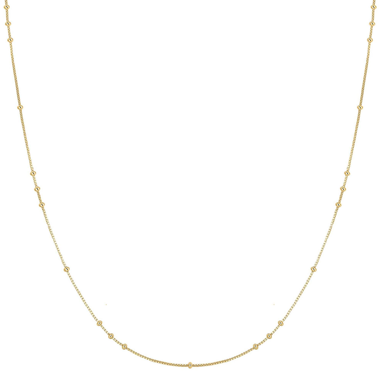 Ania Haie zilver verguld collier Gold Mini Bead Station. Geïnspireerd door het ritme van het leven is deze stationketting een sensatie waar iedereen over praat. Ontworpen voor moeiteloos layeren, voegt het klassieke maar elegante ontwerp een moderne twist toe aan elke look. Omarm de vreugde en elegantie van veelzijdige sieraden terwijl je straalt in elk moment.

HET MERK
Geïnspireerd door de laatste fashion trends is Ania Haie het toonaangevende sieradenmerk voor hoogkwalitatieve maar ook betaalbare zilveren sieraden, zonder op de kwaliteit in te leveren. Iedere collectie is gebaseerd op de laatste catwalktrends, waardoor Ania Haie snel tot hét sieradenmerk voor stijlbewuste consumenten is verkozen. Elk sieraad wordt ontworpen om te combineren met andere sieraden waardoor je je eigen look kunt creëren. Maar ook zijn Ania Haie sieraden opvallend genoeg om op zichzelf te dragen.

SPECIFICATIES
- Ania Haie
- Ketting
- 925 zilver met gold plating
- Lengte 43cm
- AH N066-02G