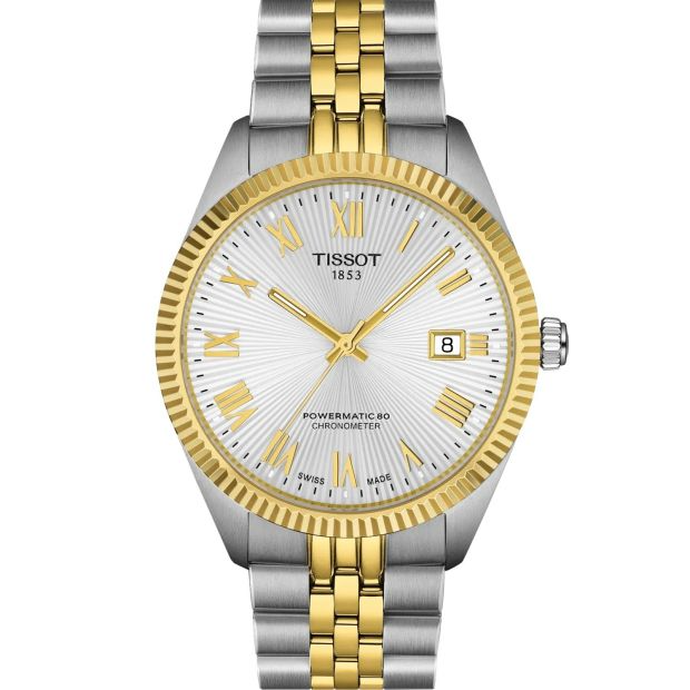 De Ballade COSC is een evolutie van een model met diepe wortels in de Tissot-collectie &mdash; opnieuw ge&iuml;ntroduceerd in 2024 en nu verbeterd met chronometer-gecertificeerde prestaties. De kern wordt gevormd door het Powermatic 80-uurwerk, officieel erkend voor zijn nauwkeurigheid en betrouwbaarheid. De geribbelde lunette bepaalt de identiteit van het horloge, met fijn gesneden ribbels die diepte en karakter aan de kast toevoegen. De Ballade COSC combineert gecertificeerde prestaties met scherpe visuele details &mdash; een horloge dat zijn precisie met pr&eacute;sence uitstraalt.

Diameter:39 mm
Tot 80 uur gangreserve
Krasbestendige keramische lunette
316L roestvrijstalen kast met PVD-coating
Krasbestendig saffierglas met dubbelzijdige antireflecterende coating
Chronometer-gecertificeerd uurwerk (COSC)
Verwisselbare band met snelsluiting