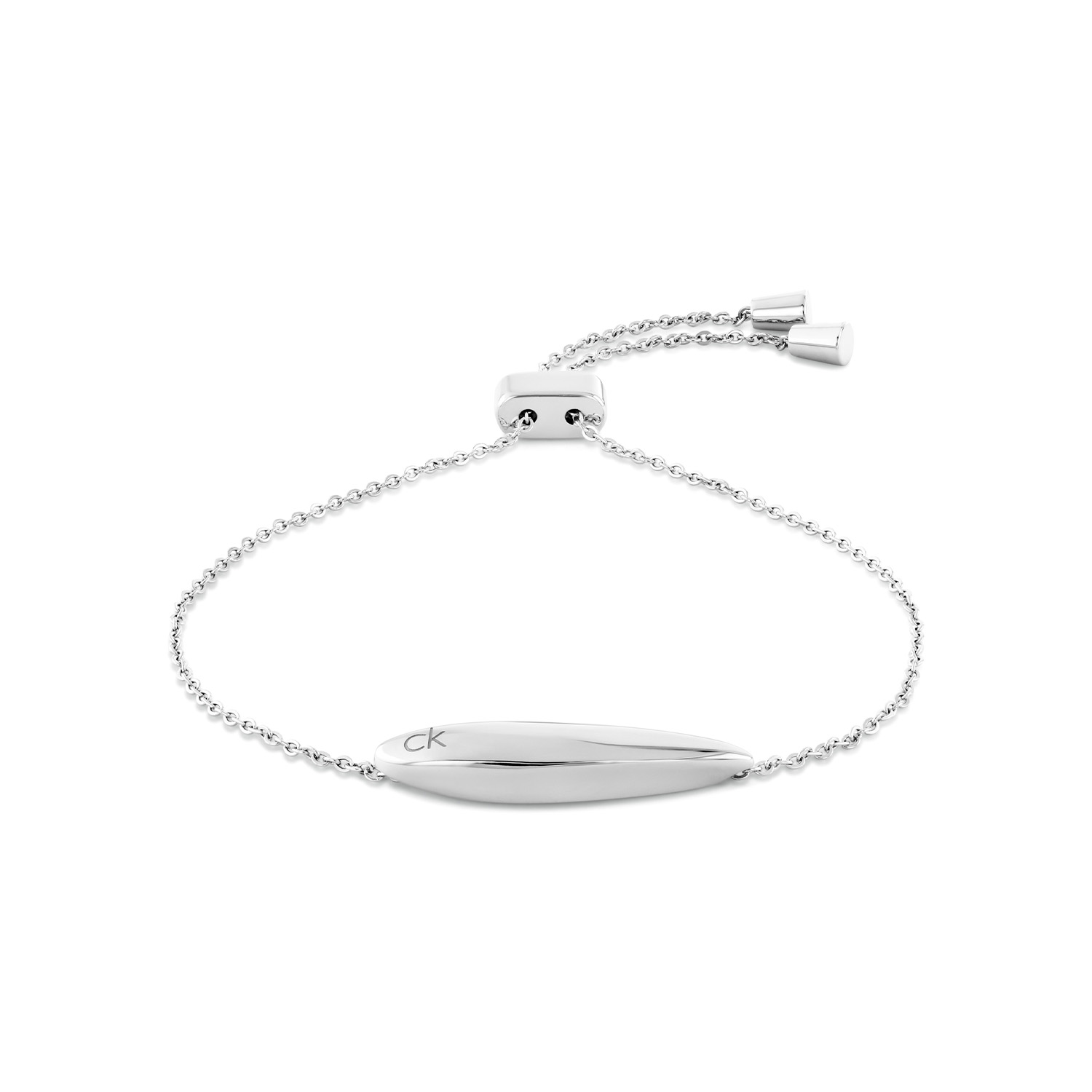 Calvin Klein CJ35000823 Dames Armband Staal
Deze stalen dames armband van Calvin Klein met nr CJ35000823 heeft een sierlijk uiterlijk. De armband heeft een fijne schakelband met in het midden een glanzend sculpturaal stalen tussenstuk in druppelvorm. Door een schuifsluiting is hij op meerdere lengtes te dragen. Leuk te combineren met andere sieraden uit de serie van Calvin Klein.

OVER CALVIN KLEIN
Calvin Klein is een wereldwijd lifestylemerk dat gewaagde, vooruitstrevende idealen en een verleidelijke, vaak minimalistische, esthetiek nastreeft. Calvin Klein werd groot in de jaren 70 door haar mode- en merkjeans collecties. In de jaren 80 lanceerde Calvin Klein haar spraakmakende ondergoed dat uitdrukkelijk van logo &rsquo;s voorzien was. Vanwege het grote succes is het merk ook succesvol uitgerold in Accessoires, Parfums, Home, Brillen, Golf, Horloges en Sieraden.
Sinds de oprichting in 1968 door Calvin Klein, heeft het merk haar reputatie opgebouwd als leider in de Amerikaanse mode, dankzij een cleane esthetiek en innovatieve ontwerpen. Calvin Klein wil haar publiek verleiden en inspireren door middel van provocerende beelden en opvallende ontwerpen die prikkelen. 

SPECIFICATIES:
- Stalen dames armband
- Lengte verstelbaar
- Zilverkleurig
- Glimmend