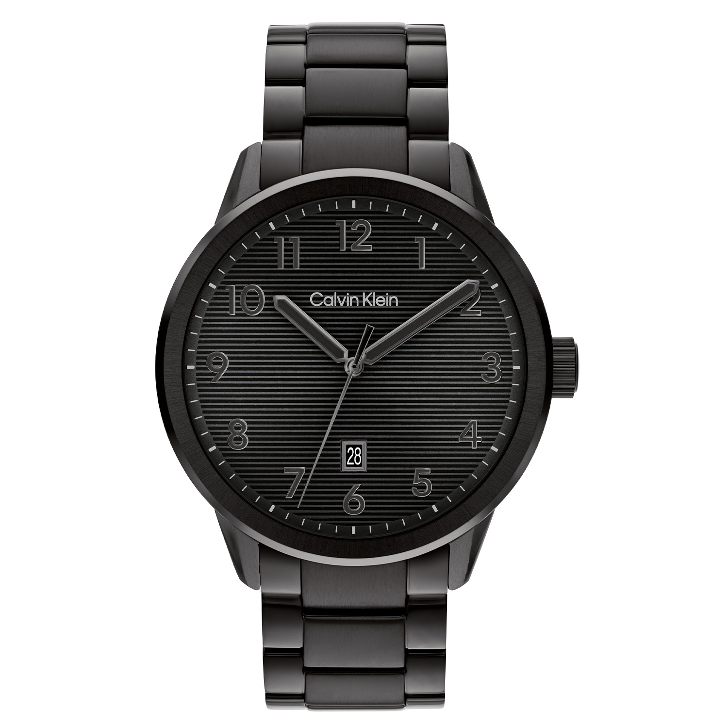 Calvin Klein CK25200516 Heren Minimalistic Pilot Horloge 42mm 
Dit Calvin Klein herenhorloge met nr CK25200516 is een stijlvol ontwerp. De ronde stalen zwarte kast heeft een glimmende bezel en een zwarte geborstelde sunray wijzerplaat met een datum. De wijzers zijn met kleur ingelegd. Aan de kast zit een stalen zwarte schakelband met een vouwsluiting. Het herenhorloge heeft een mineraalglas, een doorsnee van 42mm en is 3ATM.

OVER CALVIN KLEIN
Calvin Klein is een wereldwijd lifestylemerk dat gewaagde, vooruitstrevende idealen en een verleidelijke, vaak minimalistische, esthetiek nastreeft. Calvin Klein werd groot in de jaren 70 door haar mode- en merkjeans collecties. In de jaren 80 lanceerde Calvin Klein haar spraakmakende ondergoed dat uitdrukkelijk van logo &rsquo;s voorzien was. Vanwege het grote succes is het merk ook succesvol uitgerold in Accessoires, Parfums, Home, Brillen, Golf, Horloges en Sieraden.
Sinds de oprichting in 1968 door Calvin Klein, heeft het merk haar reputatie opgebouwd als leider in de Amerikaanse mode, dankzij een cleane esthetiek en innovatieve ontwerpen. Calvin Klein wil haar publiek verleiden en inspireren door middel van provocerende beelden en opvallende ontwerpen die prikkelen. 

SPECIFICATIES:
- Mineraalglas
- Stalen zwarte kast
- Zwarte wijzerplaat 
- Stalen band
- Ronde kastvorm, &Oslash; 42mm
- 3ATM