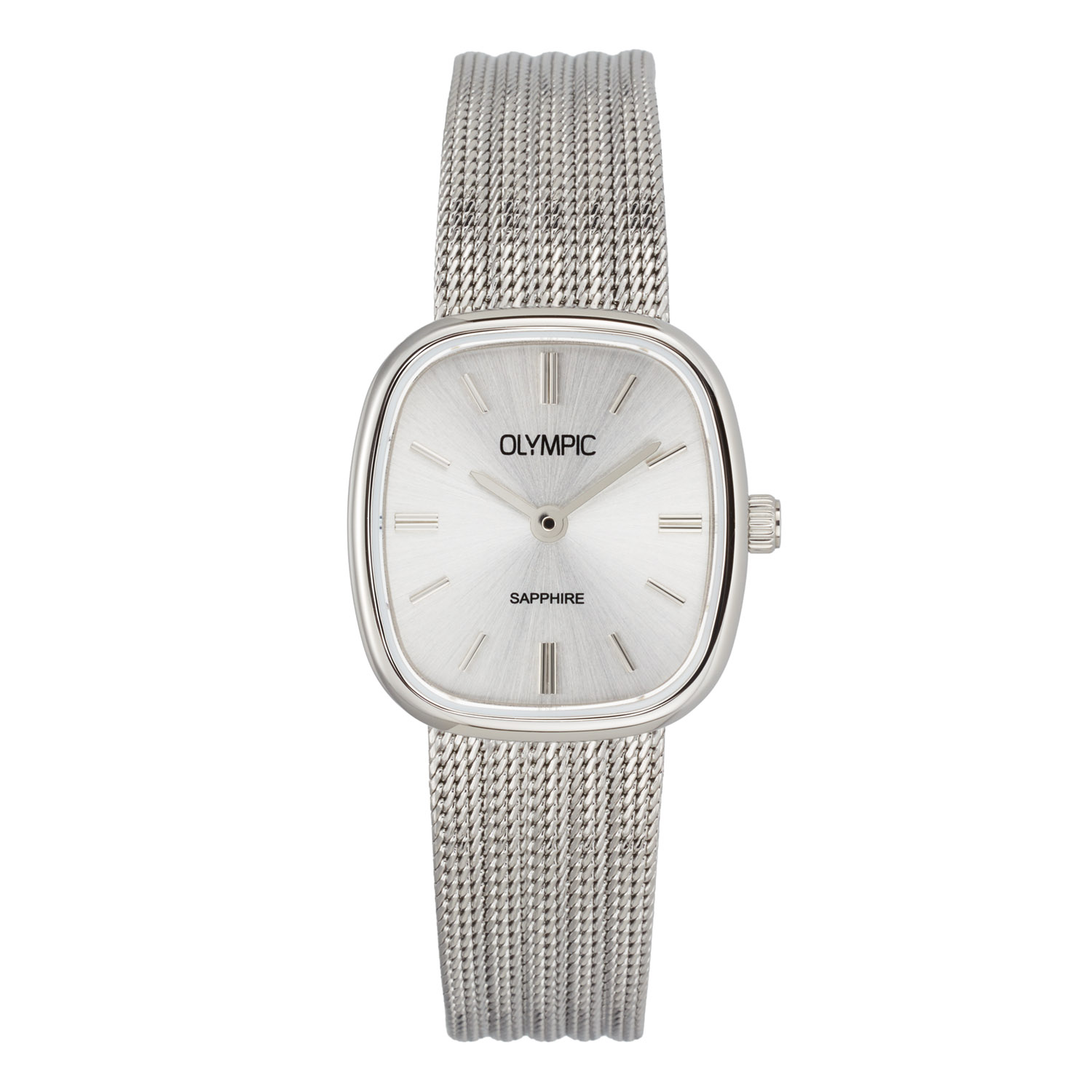 Olympic OL73DSS001 Retro Chic Horloge Staal 23x25mm 
Dit unieke Olympic horloge met artikelnummer: OL73DSS001 is een dameshorloge met een classic chique uitstraling. Het horloge heeft een rechte stalen kast met een zilverkleurige sunray wijzerplaat en fijne uursaanduiding. Direct aan de kast zit een milanese band. Het horloge heeft een saffierglas, een afmeting van 23x25mm en is 3ATM.

Het merk:
Een mooi horloge hoeft niet duur te zijn! Het Nederlandse horlogemerk Olympic levert stoere chronografen, slimline series, digitale uurwerken en elegante dameshorloges. De prijs-kwaliteitverhouding staat bij Olympic hoog in het vaandel met prijzen die uiteenlopen van € 34,95 tot en met € 169,00.

100% Nederlands ontwerp, waterdicht en standaard 3 jaar fabrieksgarantie.

Specificaties:
- Rechte kast 23x25mm
- Stalen horlogekast
- Zilverkleurige wijzerplaat
- Milanese band
- 3ATM 
- Standaard 3 jaar fabrieksgarantie
- Saffierglas