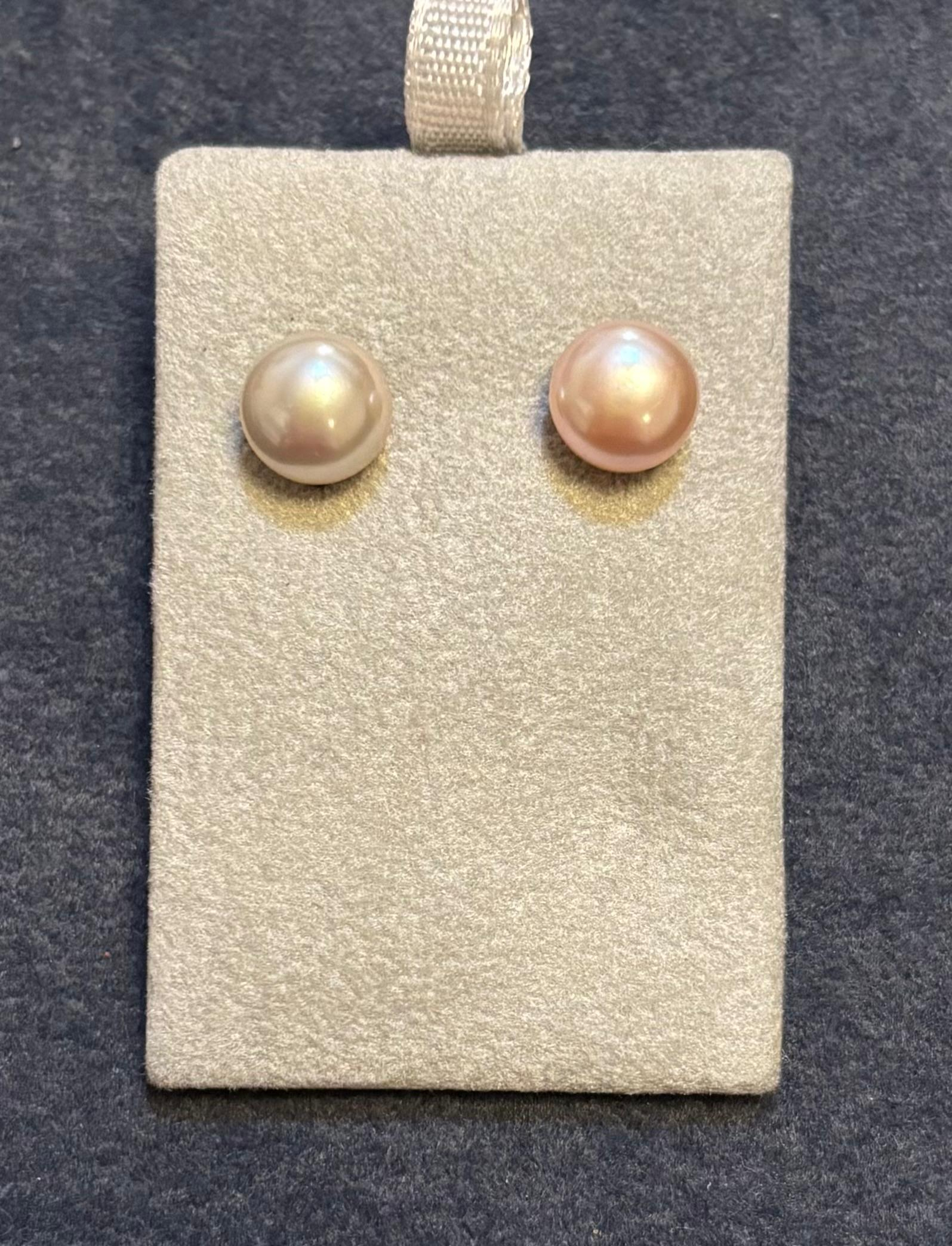 8-8,5mm 18karaats gouden oorknoppen 