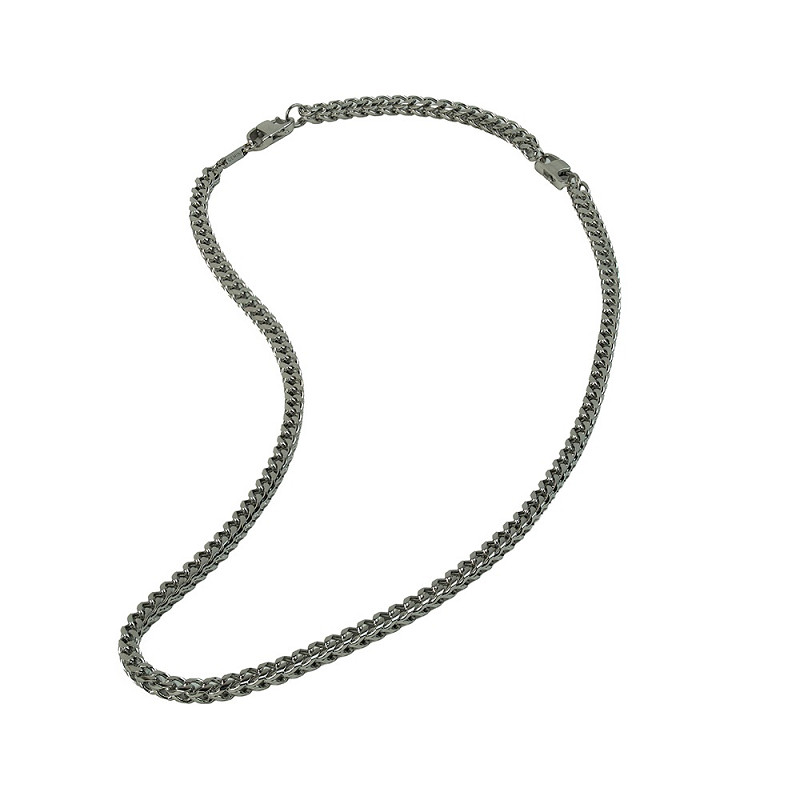 De Gemini | Stalen Collier | NNH2 is een stijlvolle ketting met modelnummer NNH2. Deze halsketting valt in de categorie "Juwelen" en heeft een maat van 540. De ketting heeft geen glans. Draag deze ketting als een minimalistisch accessoire voor een moderne look, perfect te combineren met zowel casual als formele outfits.