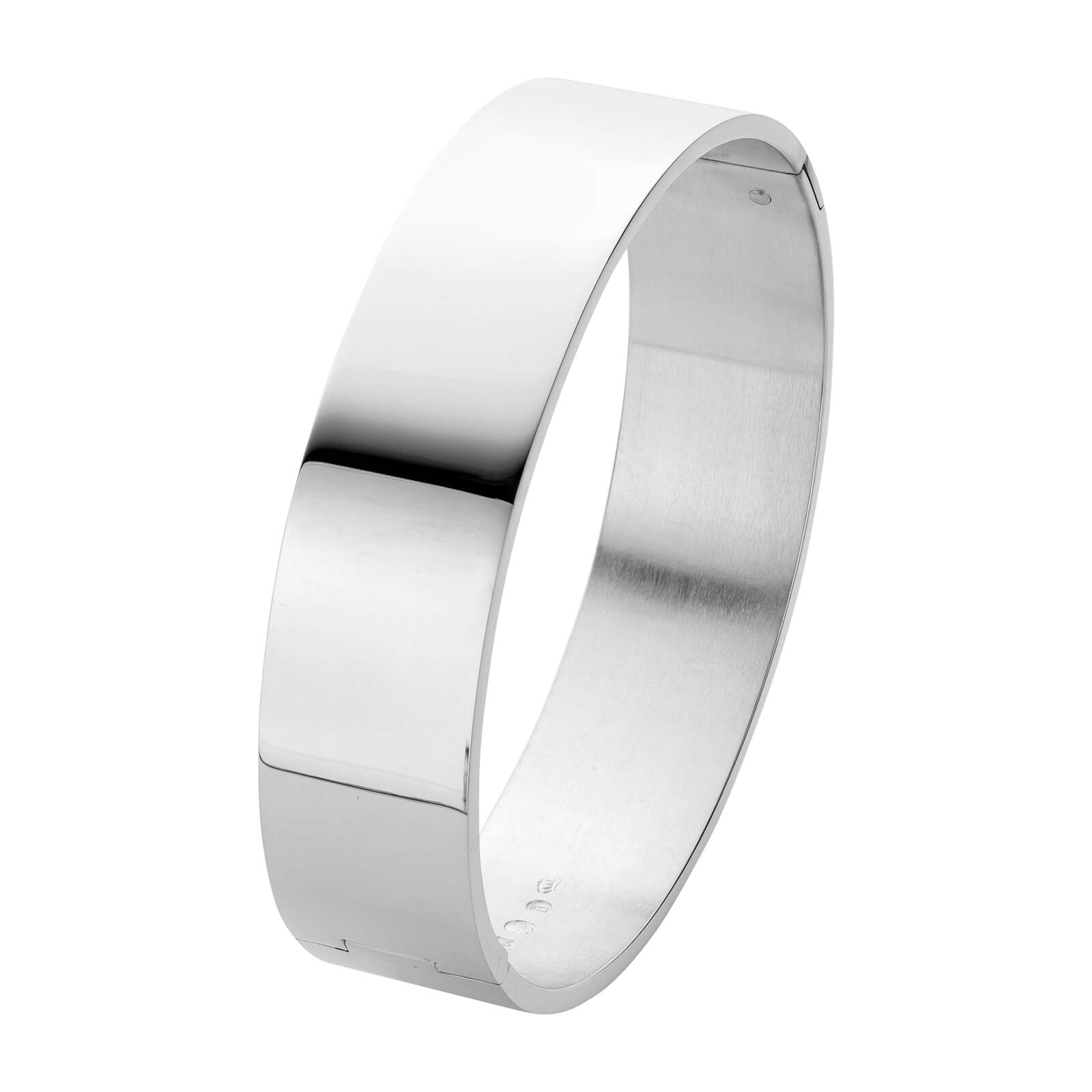 een 925/1000 zilveren armband van NOL ,een rechte band 1.5 cm breed