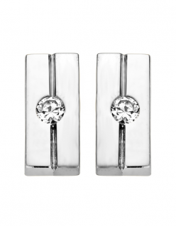 witgouden oorbellen
rechthoek
0,02 crt diamant