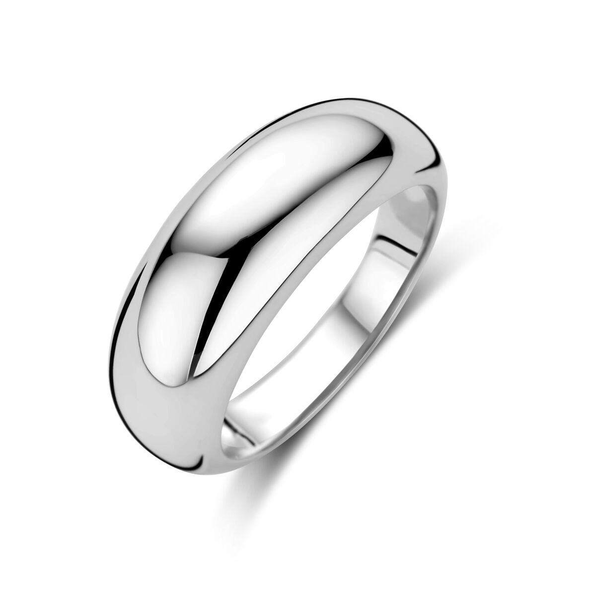 Gerhodineerde 925 zilveren ring bol met een breedte van 7.5 mm
maat 17,25 en verkrijgbaar in diverse andere maten