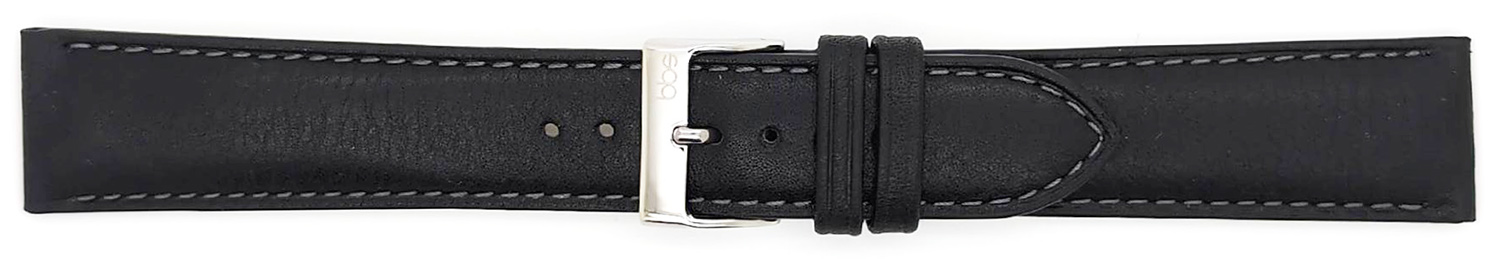 Plantaardig gelooid leren horlogebandje, rund superzacht nappa, gesneden rand