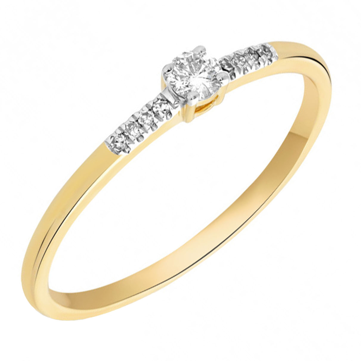 14 Krt GGD Ring 1-0.08 H SI/8-0.02 H SI 8-K