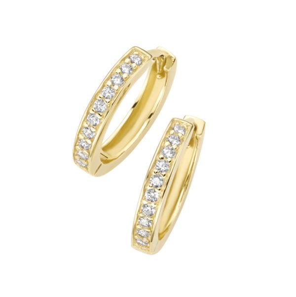 Schmuckkollektion Kriegbaum Ohrschmuck Ref.-Nr.: 94048791 925/- Silber, gelb 20 Zirkonia  Wei&szlig; 