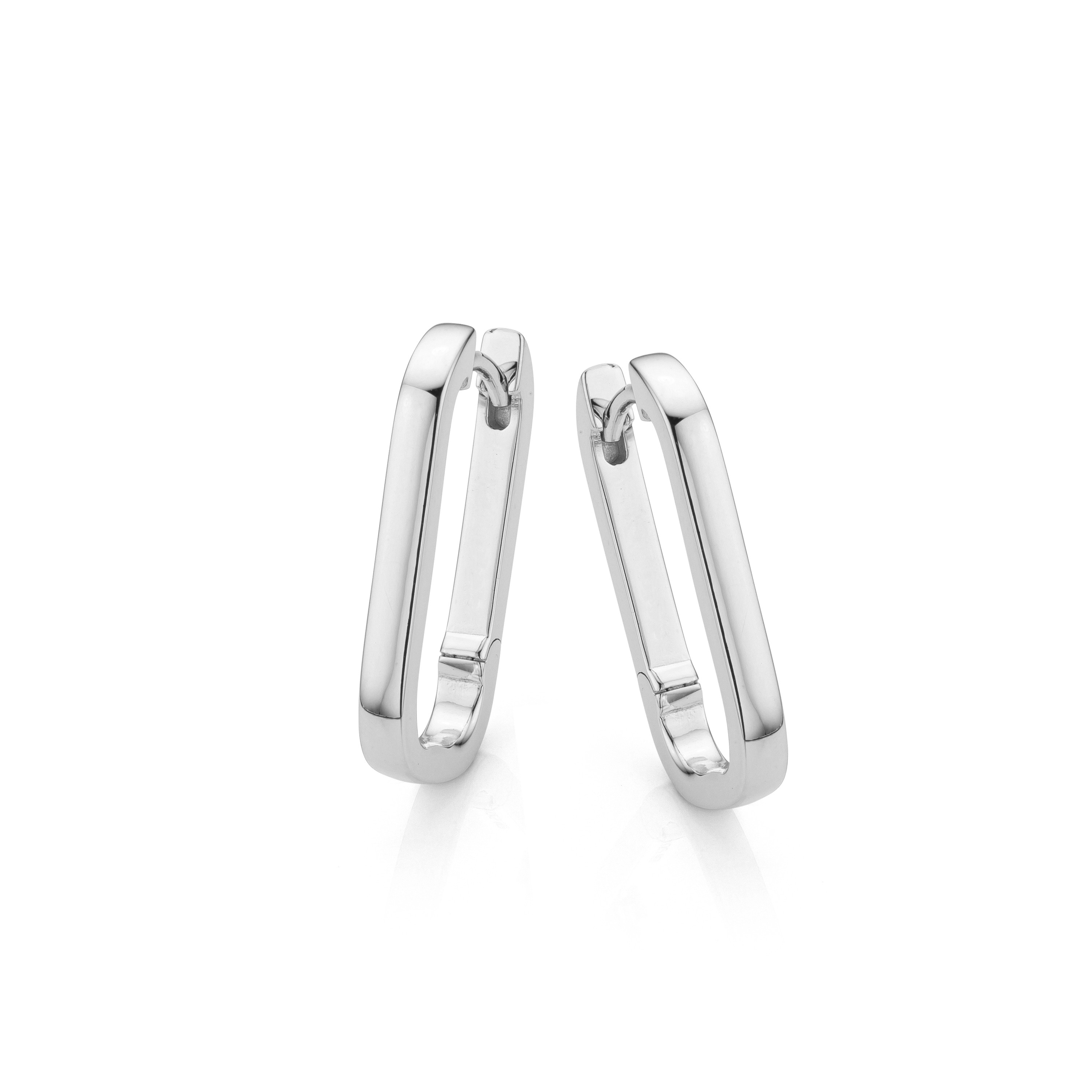 Zilveren oorringen gerhodineerd