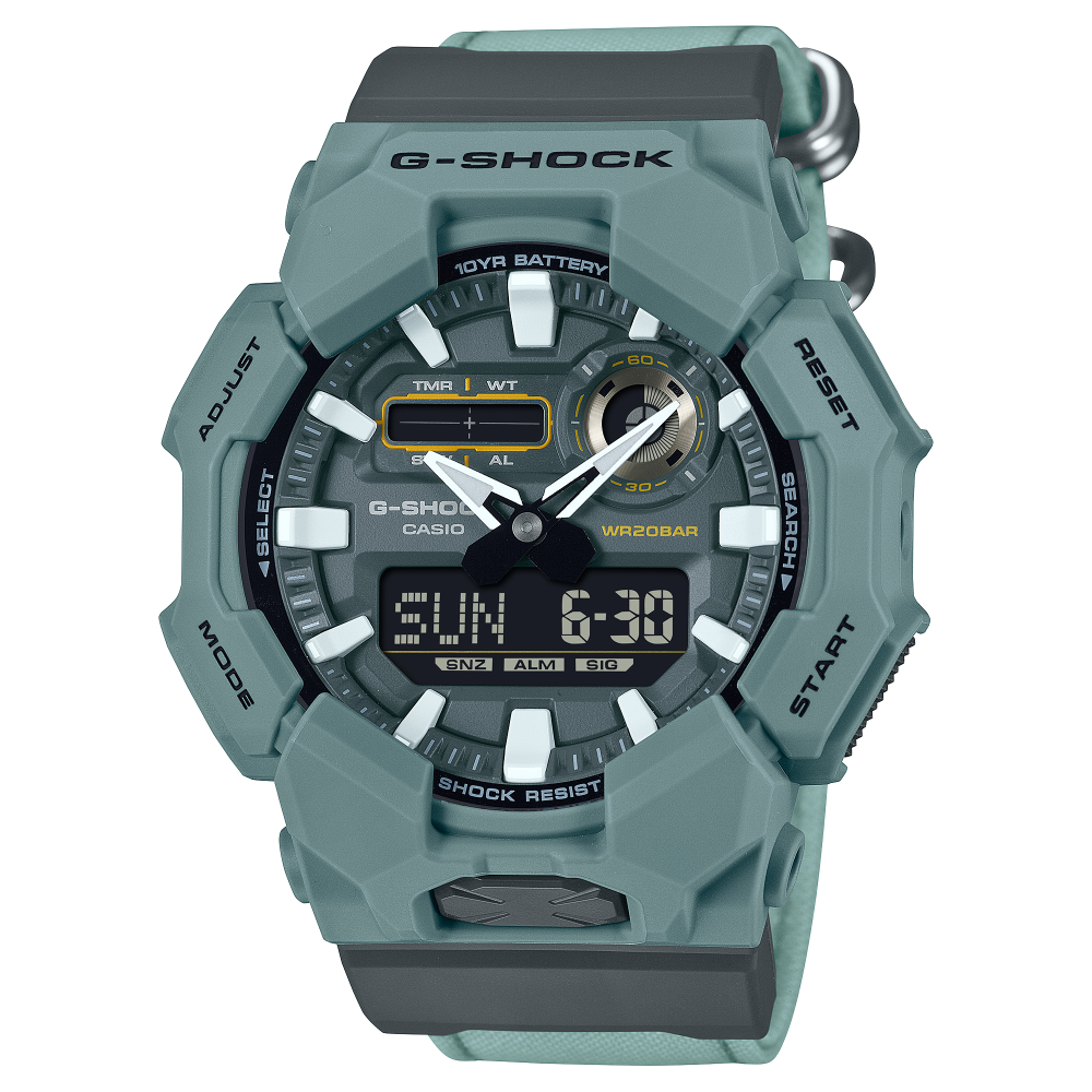 G-Shock horloge, ana/dig Petrol+ canvas band