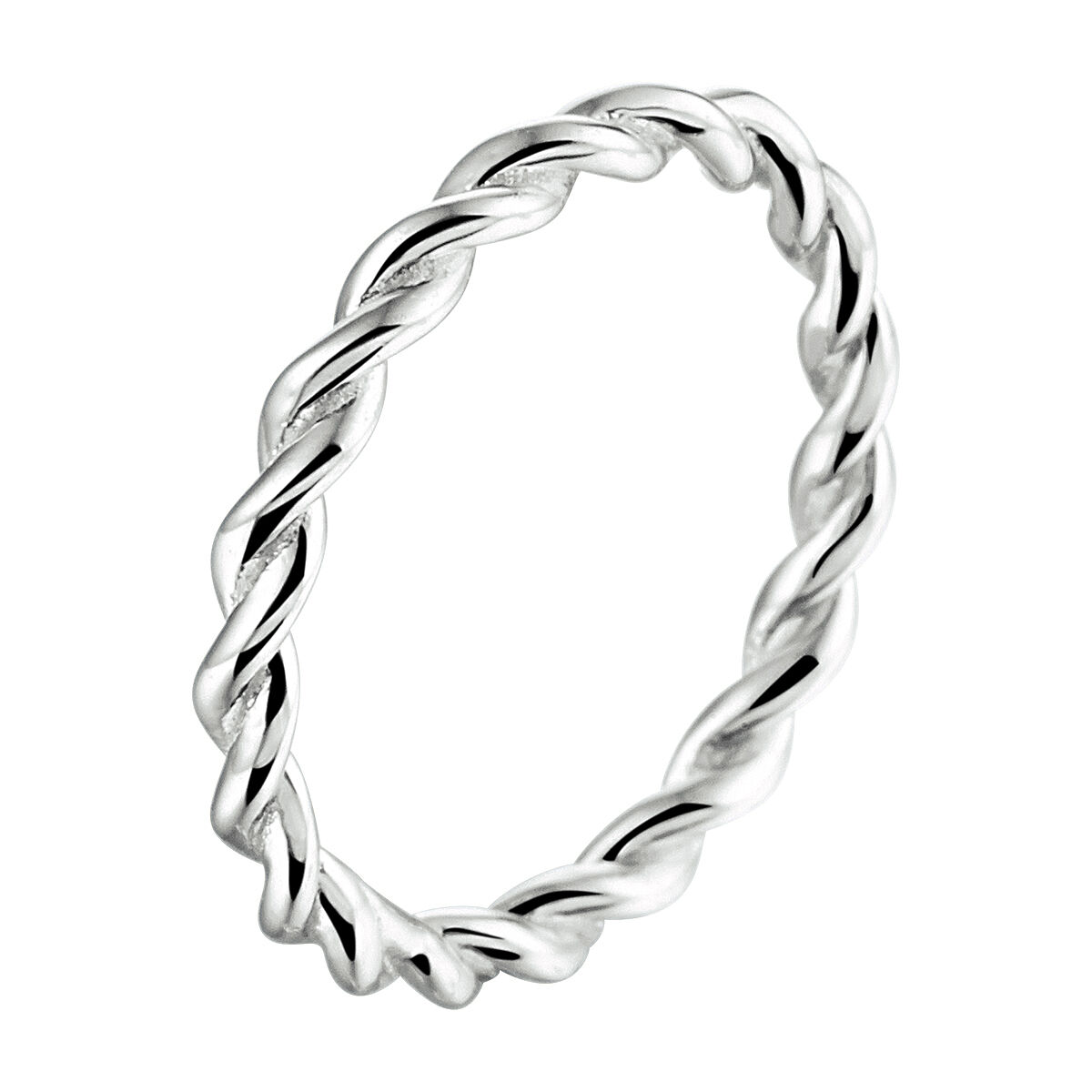 Gerhodineerd 925 zilveren aanschuifring. De ring heeft een breedte van 2.5mm.