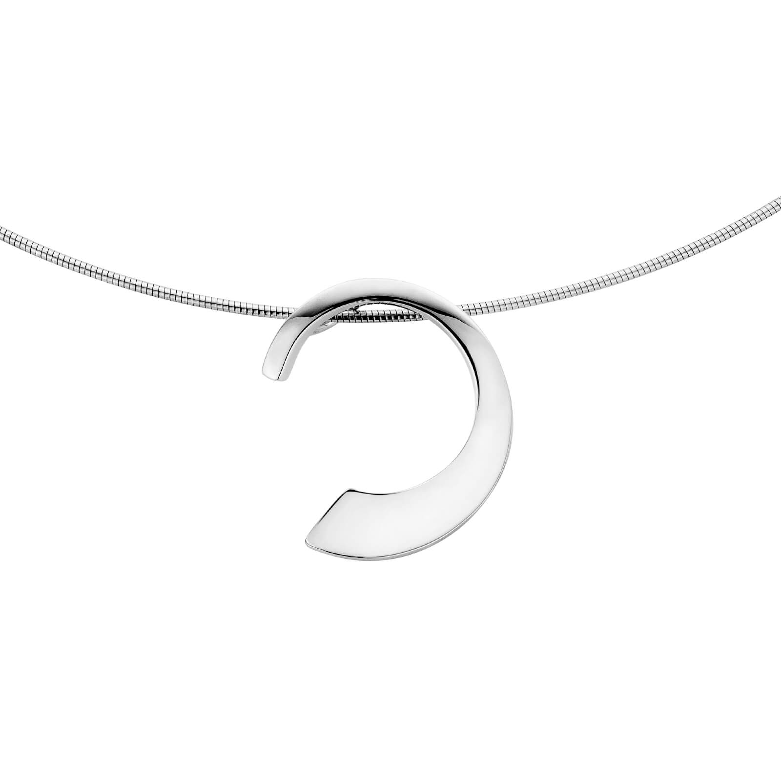 een 925/1000 zilveren hanger NOL open rondje 2,5cm