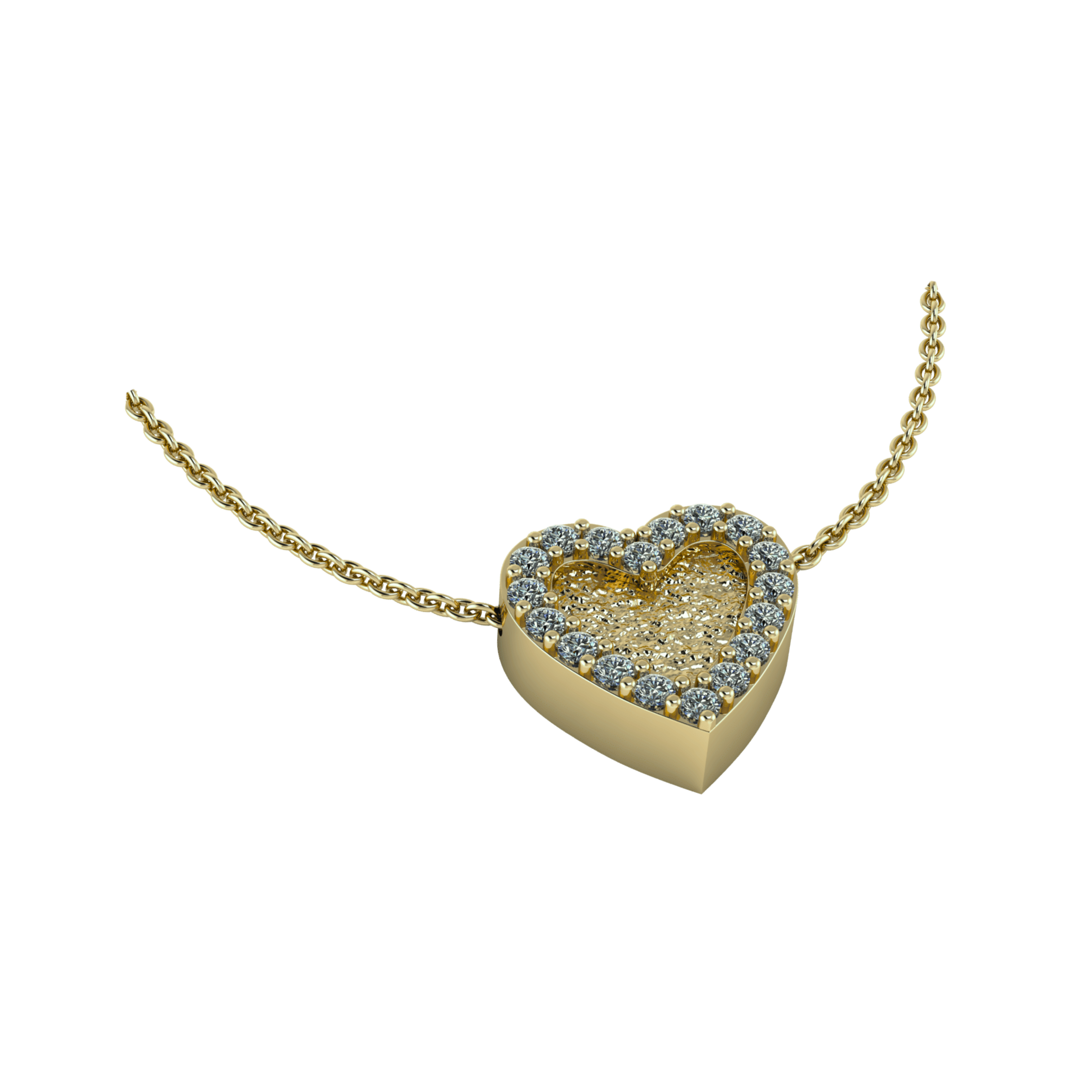 Dit prachtige collier met hartje 9x9mm en lab grown diamanten 0.12ct behoort tot de Touché Jewels collectie. 
Neem contact met ons op voor meer informatie! - Prijs op aanvraag