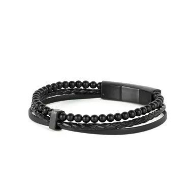 De Gemini armband leer | Terra Black , is een elegante accessoire. Deze armband draag je solo of combineer met andere armbanden voor een gelaagde look. Perfect voor zowel dagelijkse als formele gelegenheden. Een tijdloze aanvulling op elke sieradencollectie.
